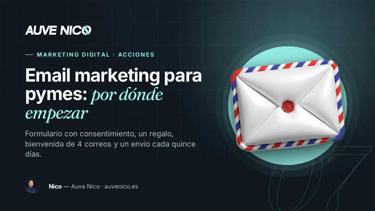 Email marketing para pymes: por dónde empezar de verdad