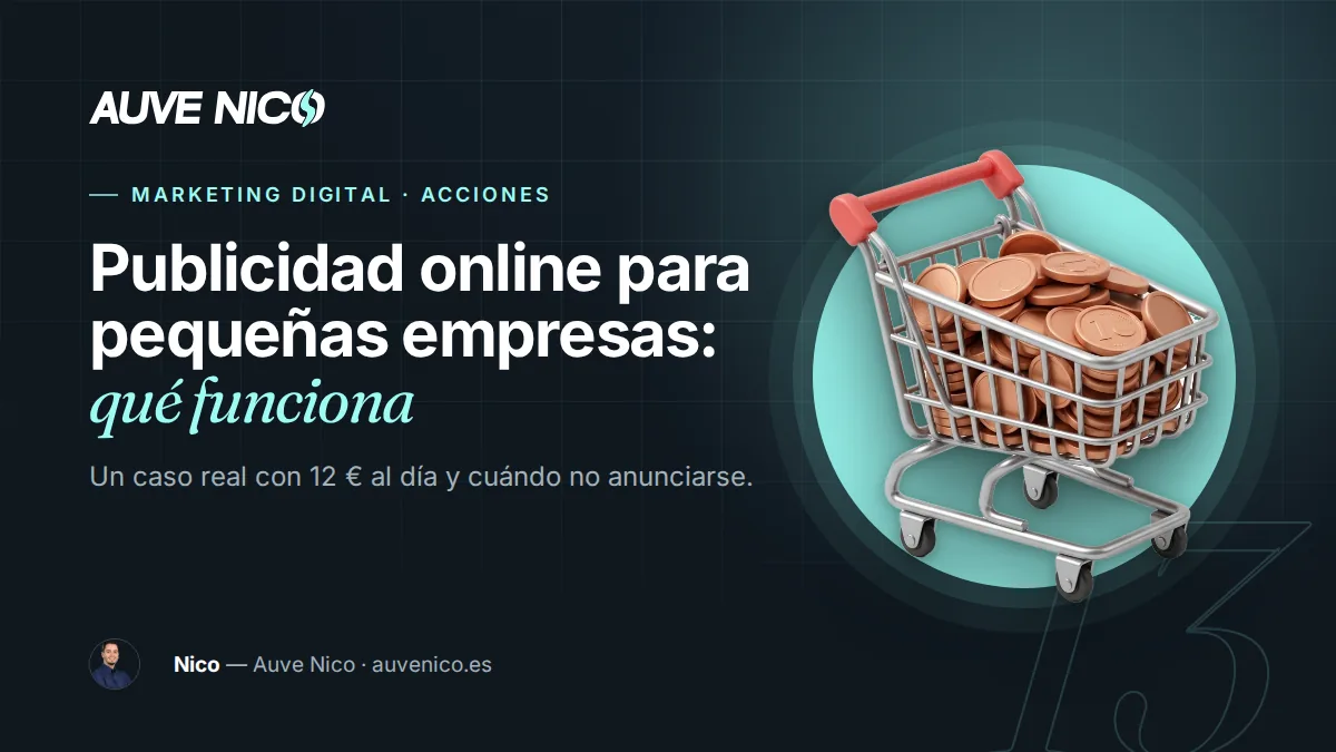 Publicidad online para pequeñas empresas: qué funciona de verdad