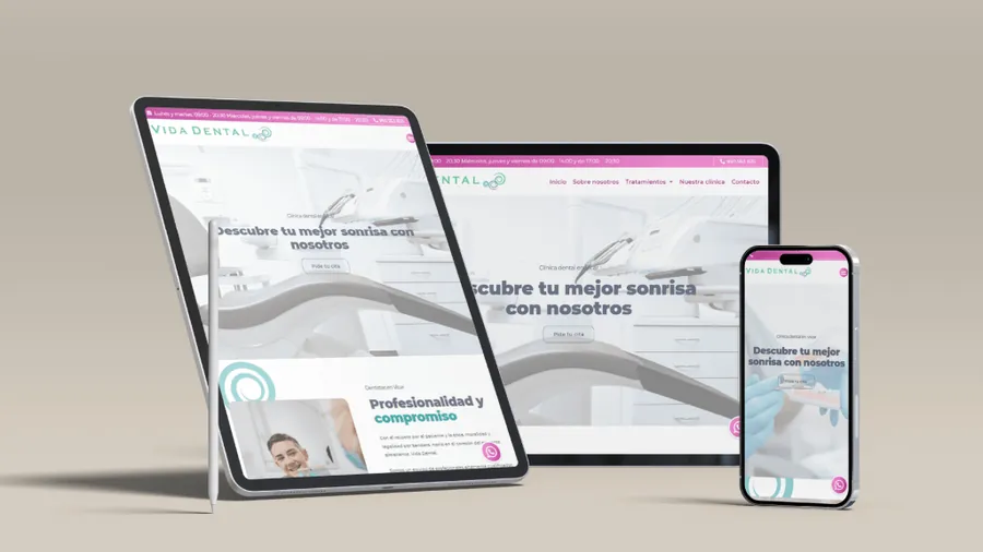 Diseño web + SEO local para Clínica Vida Dental — Auve Nico
