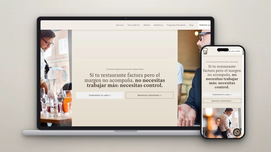 Web de DA&TO Consulting en portátil, tablet y móvil — Auve Nico