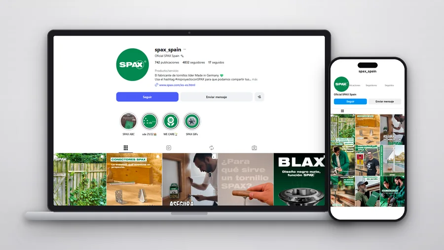 Caso real de SPAX España: Instagram para una marca industrial: reels de creadores que alcanzan cinco veces más